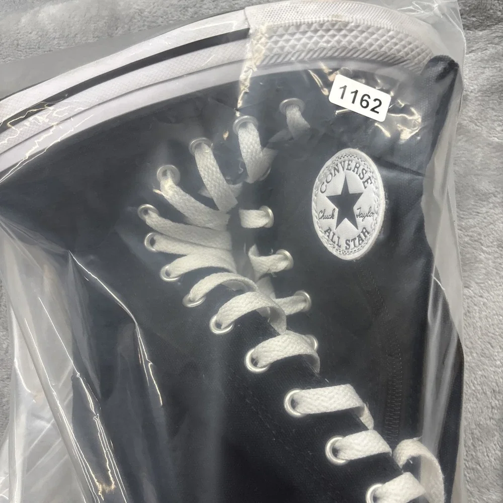 Converse Kids Size 11 Shoes Knee High Chuck Taylor All Star XHi Black Zip Up